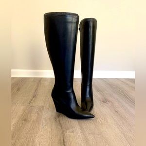 Wide Calf Wedge Nine West Boots
